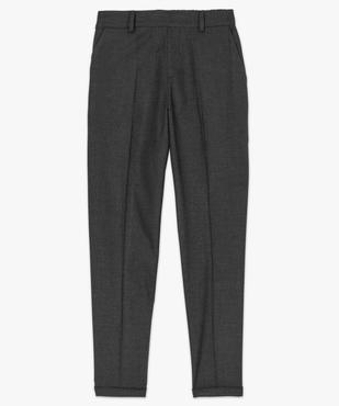 Pantalon à pinces à motif avec revers en bas de jambe vue4 - GEMO(FEMME PAP) - GEMO