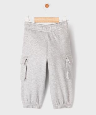 Pantalon en maille coupe cargo bébé garçon vue3 - GEMO(BEBE DEBT) - GEMO