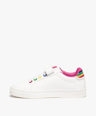 Baskets fille à détails multicolores - Benetton vue3 - BENETTON - GEMO