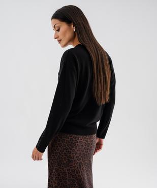 Pull col V en maille fine femme vue4 - GEMO(FEMME PAP) - GEMO