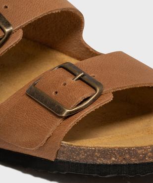 Mules ouvertes 2 brides dessus cuir homme - Tanéo vue6 - TANEO GEMO FOR GOOD - GEMO