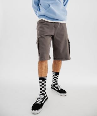 Bermuda cargo avec taille élastique homme vue1 - GEMO (HOMME) - GEMO