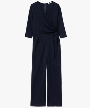 Combinaison pantalon avec haut cache-coeur femme vue4 - GEMO(FEMME PAP) - GEMO