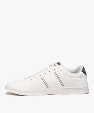 Baskets homme unies à fines bandes colorées - Slazenger vue3 - SLAZENGER - GEMO