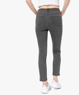 Jean femme skinny longueur 7/8ème avec bas zippés vue3 - GEMO (JEAN) - GEMO