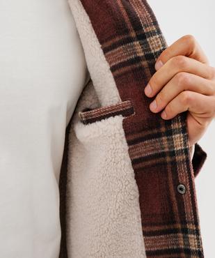 Sur-chemise à motif tartan avec doublure chaude homme - Roadsign vue5 - ROADSIGN D - GEMO
