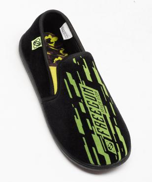 Chaussons en velours imprimé garçon - Freegun vue5 - FREEGUN - GEMO