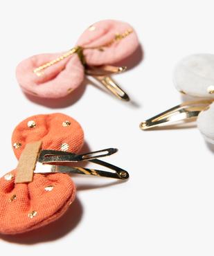 Pinces à cheveux fille en gaze de coton (lot de 3) vue2 - GEMO (ACCESS) - GEMO