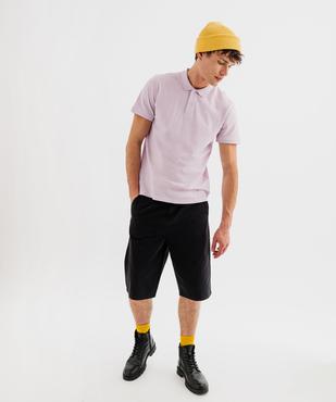 Polo à manches courtes en maille piquée homme vue4 - GEMO 4G HOMME - GEMO