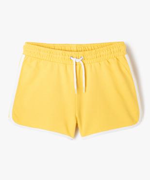 Short en maille avec biais contrastants fille vue1 - GEMO 4G FILLE - GEMO