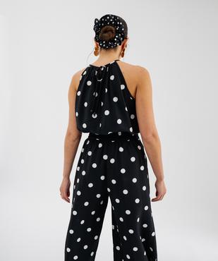 Blouse sans manches en viscose à pois femme vue3 - GEMO 4G FEMME - GEMO