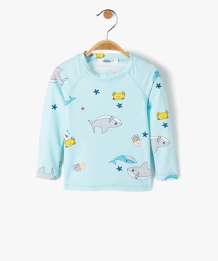 Tee-shirt anti UV bain bébé garçon à motifs marins vue2 - GEMO(BEBE DEBT) - GEMO