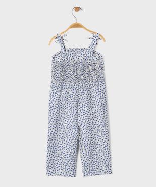 Combinaison à bretelles imprimée bébé fille vue3 - GEMO(BEBE DEBT) - GEMO