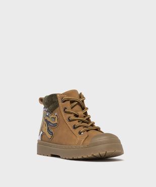Boots avec motif dinosaure avec semelle crantée garçon - Buggy vue2 - BUGGY - GEMO