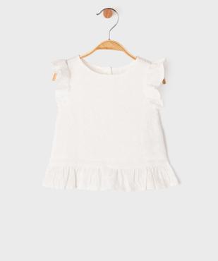 Blouse sans manches à motifs brodés bébé fille vue2 - GEMO(BEBE DEBT) - GEMO