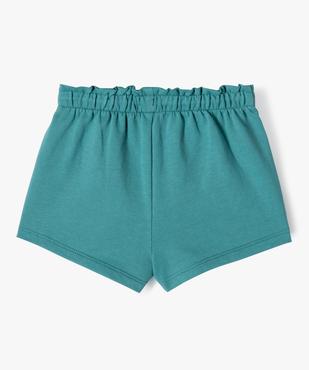 Short avec taille élastique froncée bébé fille vue3 - GEMO(BEBE DEBT) - GEMO