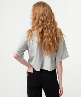 Tee-shirt femme court avec manches oversize - Camps United vue3 - CAMPS UNITED - GEMO
