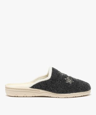 Chaussons femme mules confort avec dessus brodé vue1 - GEMO(HOMWR FEM) - GEMO