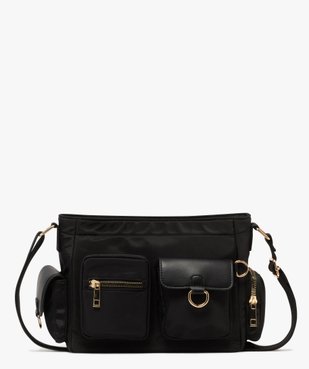 Sac bandoulière en toile multipoches femme vue1 - GEMO (ACCESS) - GEMO