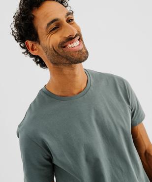 Tee-shirt à manches courtes et col rond homme vue2 - GEMO 4G HOMME - GEMO