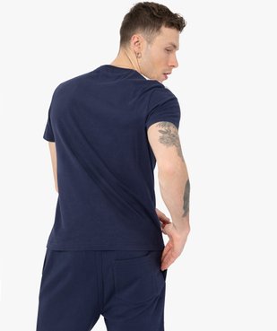 Tee-shirt homme bicolore avec motif sous le col – Camps United vue3 - CAMPS UNITED - GEMO