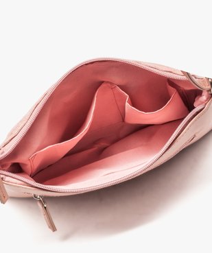 Sac bandoulière bi-matières à empiècement glitter vue3 - GEMO (ACCESS) - GEMO