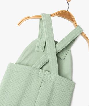 Salopette en molleton texturé et imprimé bébé vue4 - GEMO(BB COUCHE) - GEMO