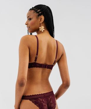 Soutien-gorge triangle paddé effet push-up sans armatures femme vue2 - GEMO(HOMWR FEM) - GEMO