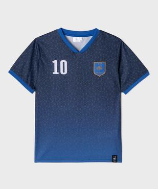 Tee-shirt col V imprimé garçon - FFF vue1 - FFF - GEMO