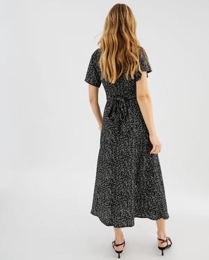 Robe longue cache-cœur en maille souple femme vue5 - GEMO 4G FEMME - GEMO