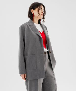 Veste blazer chinée femme grande taille vue1 - GEMO (G TAILLE) - GEMO