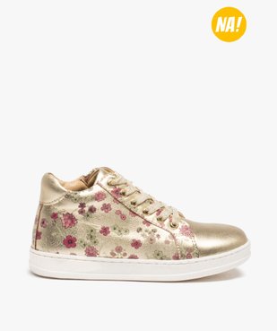 Baskets fille zippées dessus cuir métallisé – NA! vue1 - NA! - GEMO