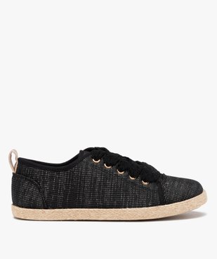 Baskets femme en toile brillante et semelle cordelette vue1 - GEMO (SPORTSWR) - GEMO