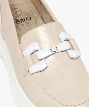 Mocassins femme confort unis avec boucle fantaisie et à semelle épaisse vue6 - G'FLEX GEMO FOR GOOD - GEMO