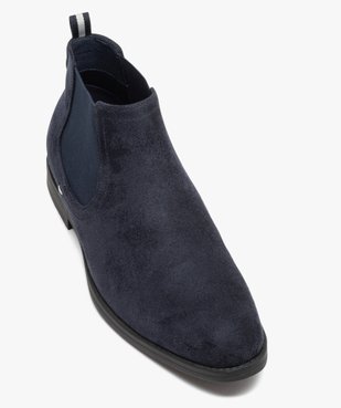 Boots Chelsea en suédine élégantes homme  vue6 - GEMO(URBAIN) - GEMO