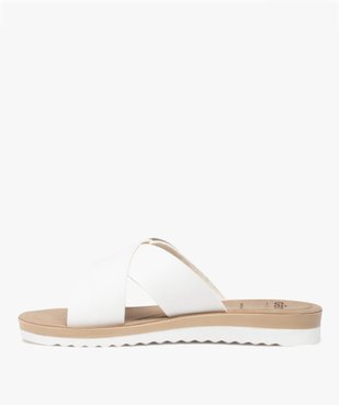 Mules femme plates à brides épaisses et à boucle vue3 - GEMO (CONFORT) - GEMO