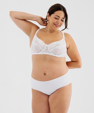 Shorty en microfibre et dentelle femme grande taille (lot de 2) vue7 - GEMO(HOMWR FEM) - GEMO