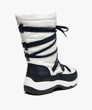 Après-ski femme avec lacets fantaisie vue4 - GEMO (EQUIPT) - GEMO