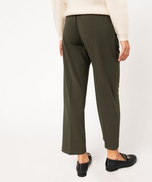 Pantalon 7/8ème à plis en maille fluide femme vue3 - GEMO(FEMME PAP) - GEMO