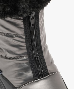 Après-ski femme fourrés à col duveteux avec zip central vue6 - ATHLETIC - GEMO