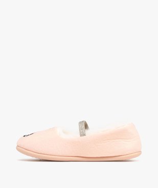 Chaussons fille ballerines dessus panda à bride scintillante  vue3 - GEMO (ENFANT) - GEMO
