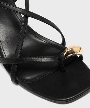 Sandales à talon fin multibrides avec bijou de pied femme vue6 - FOLLOW ME - GEMO