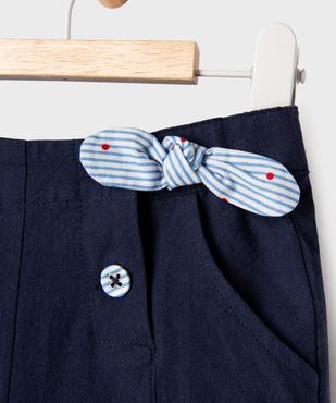 Short à ponts ample avec boutons fantaisie bébé fille - LuluCastagnette vue2 - LULUCASTAGNETTE - GEMO