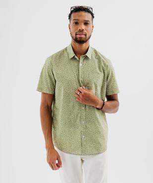 Chemise à manches courtes à motifs fleuris coupe regular homme vue1 - GEMO 4G HOMME - GEMO