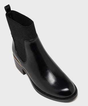 Boots avec tige en élastique côtelé femme - Valentina Baldano vue5 - VALENTINA BALDA - GEMO