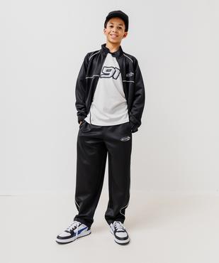 Sweat de sport à col montant en matière sport garçon vue3 - GEMO (JUNIOR) - GEMO