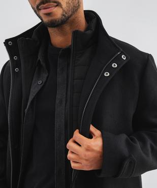 Manteau droit à double col amovible homme vue9 - GEMO (HOMME) - GEMO