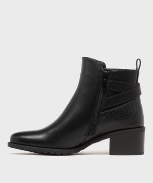 Boots à talon avec brides fantaisie sur la tige femme - Valentina Baldano vue3 - VALENTINA BALDA - GEMO