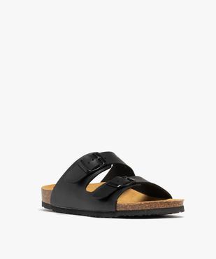 Mules semelle intérieure cuir à reliefs ergonomiques femme vue2 - FOLLOW ME G4G - GEMO