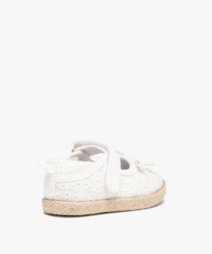 Babies bébé fille en toile unie façon dentelle anglaise vue4 - GEMO 4G BEBE - GEMO